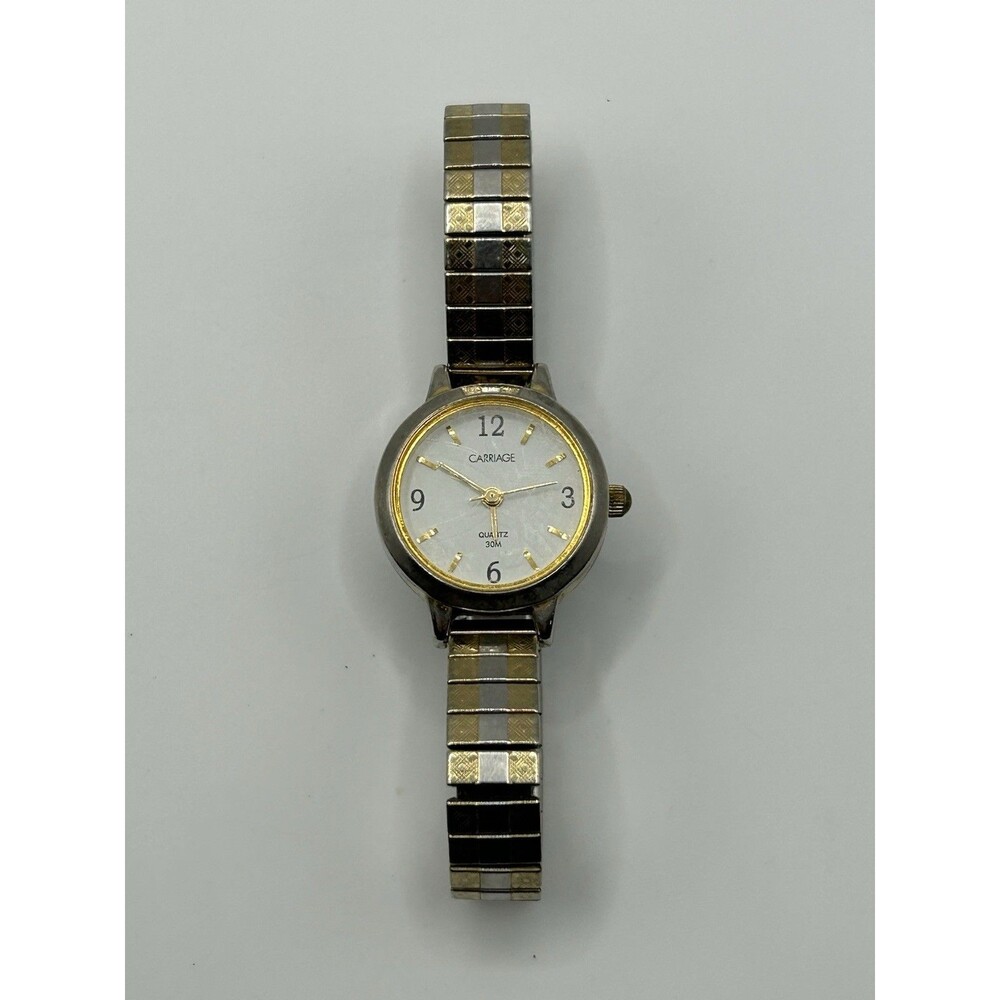 Carriage by Timex Watch  21mm Two Tone Stretch Band